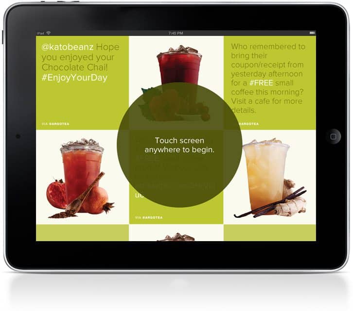 Argo Tea iPad Twitter
