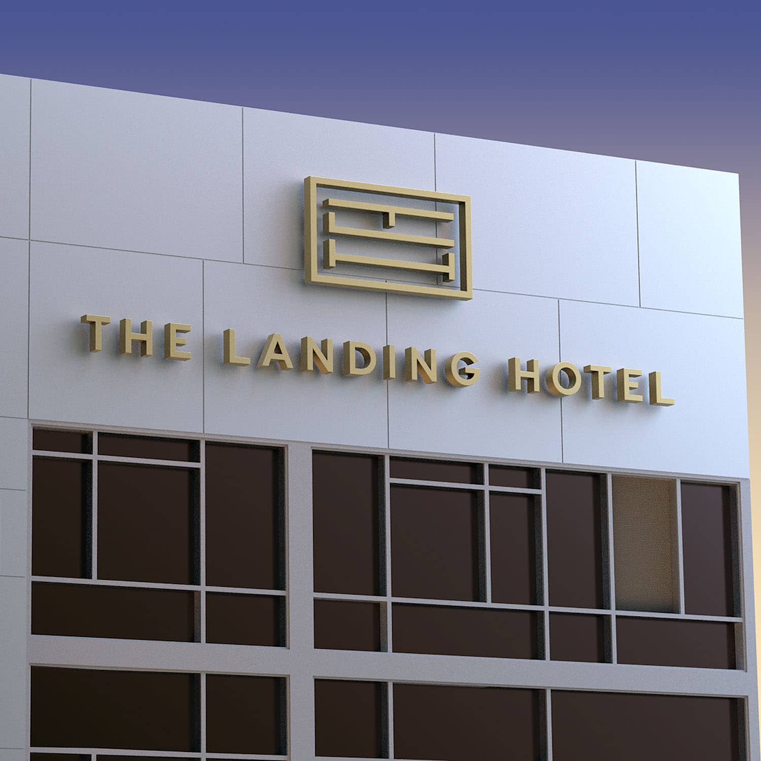 The Landing Hotel Branding