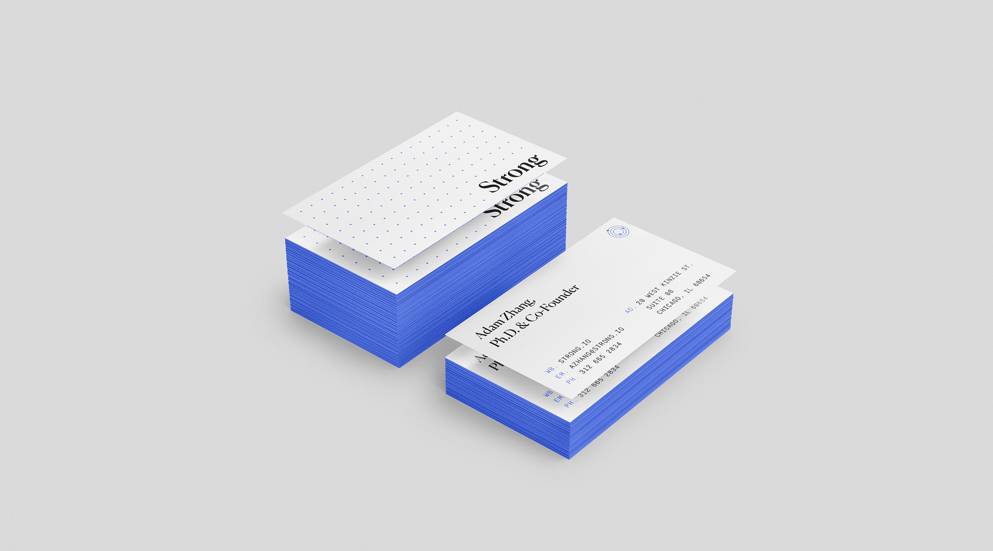Strong Analytics Business Card Design