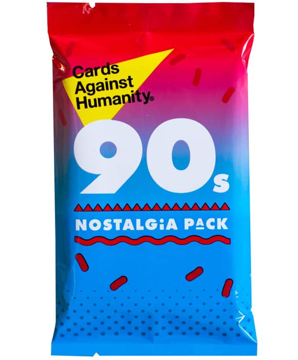 Physical card pack for Cards Against Humanity 90s Nostalgia edition